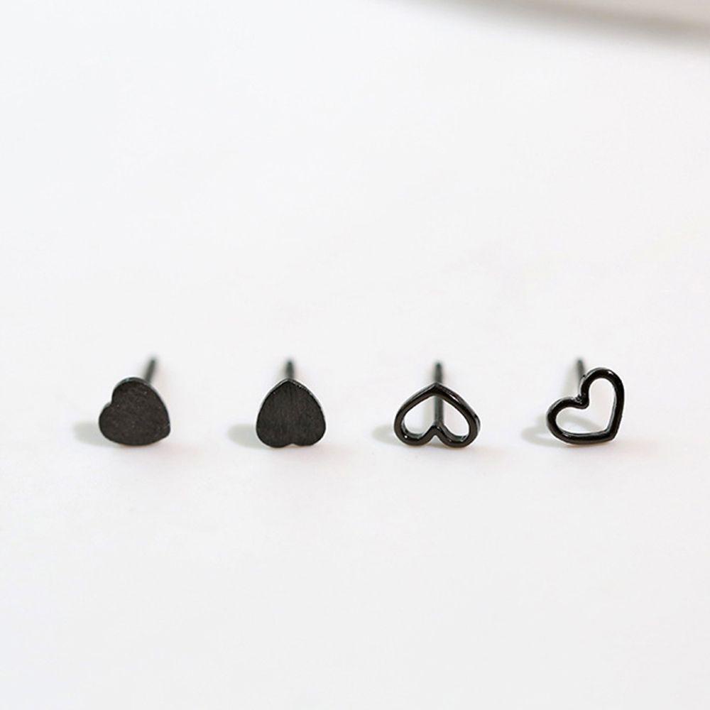 Agustinina Anting Pejantan Geometris Warna Solid Keren Pesta Pria Street Wear Alloy Lady Korea Earrings