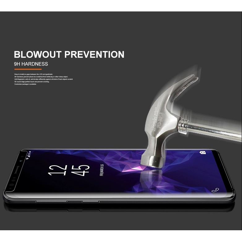 Mocolo Samsung Note 8 Note 9 UV Liquid Glass 3D Tempered Glass Full Cover Edge Guard