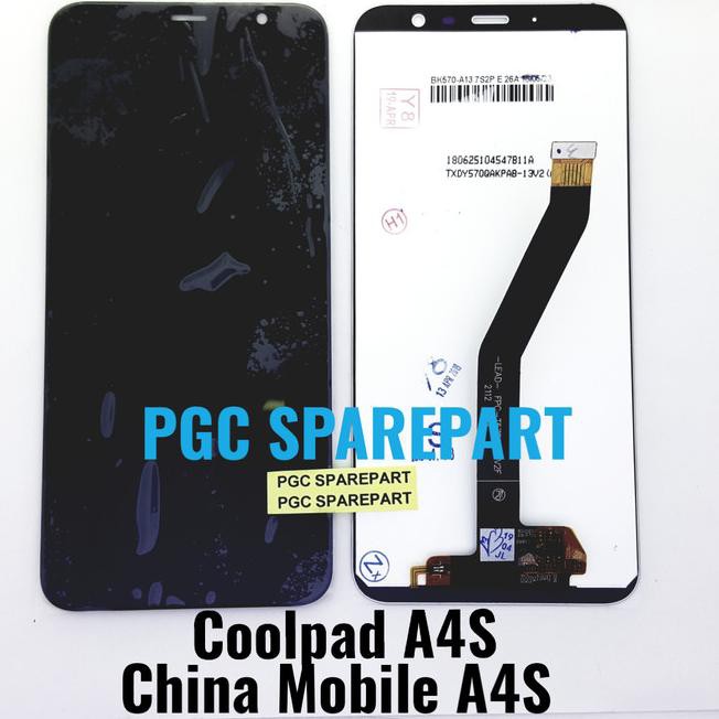 _ hp Original OEM LCD Touchscreen Fullset Coolpad A4S China Mobile A4S M760 - Hitam Laris