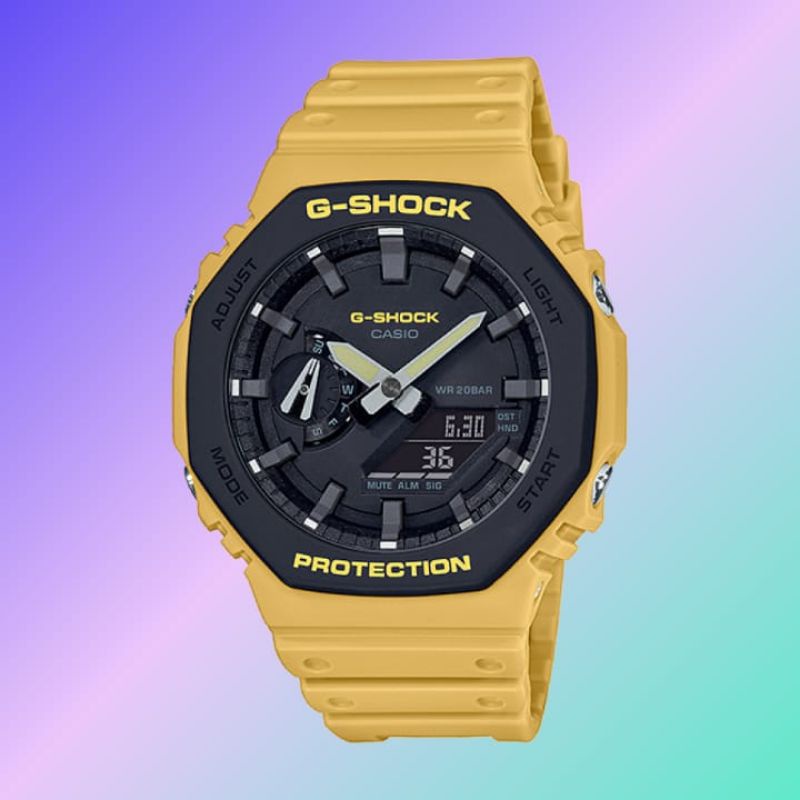 Jam tangan Sporty CASIO G-SHOCK GA-2110SU-9ADR GA 2110 2100 Autolight fullset