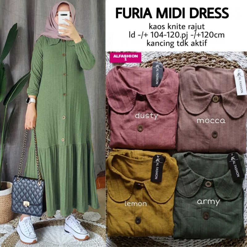 FURIA MIDI ORIGINAL PRODUK BY ALFASHION