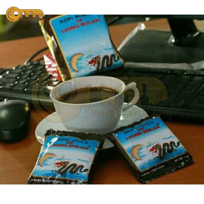 Kopi Bubuk Cap Liong Bulan 200 Gram Kopi Hitam Enak Mantap Khas Bogor