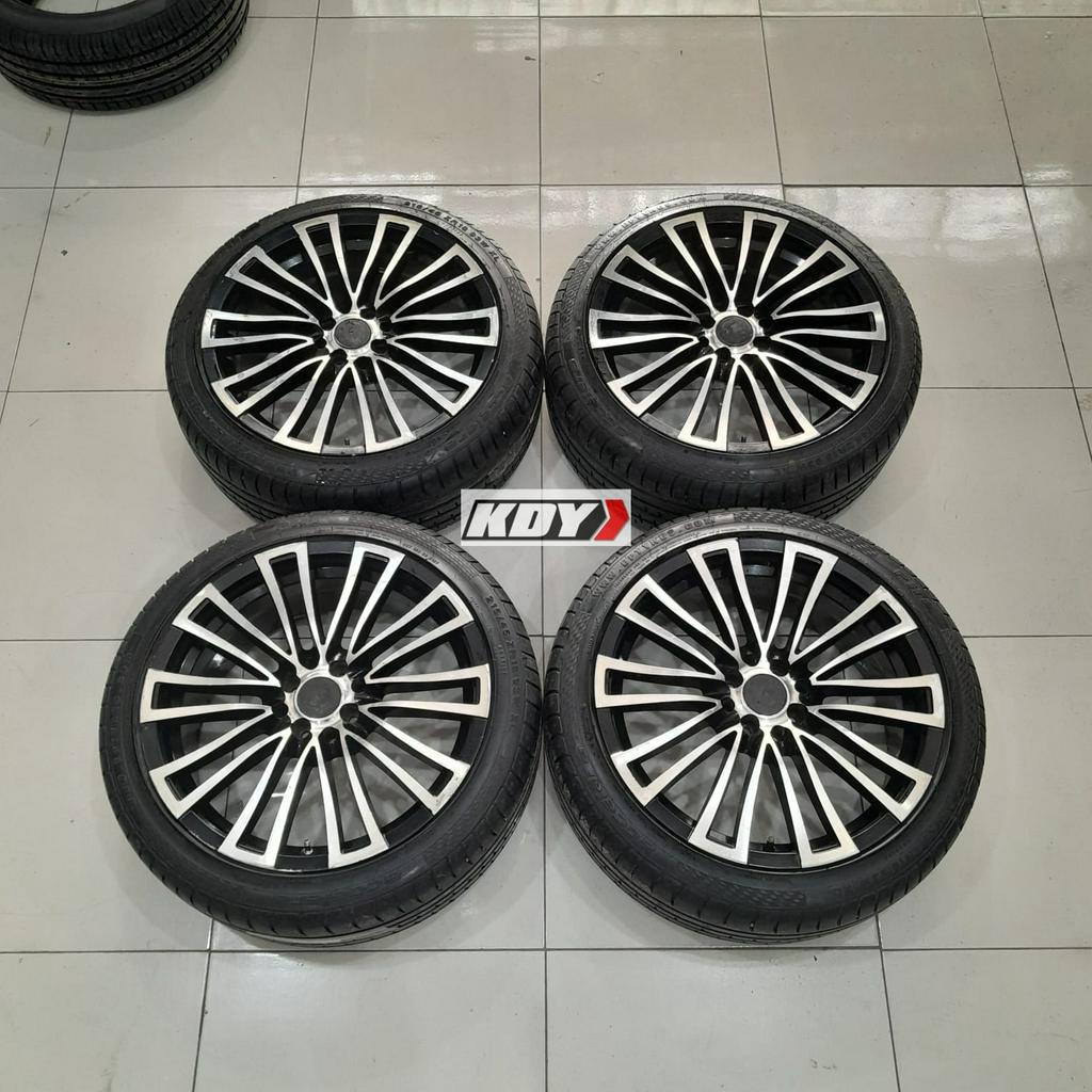 Velg Racing Bekas Murah Copotan Mobil, Modelart Ring 18 Hole 4x100/4x114,3 + Ban 215 45 Ring 18