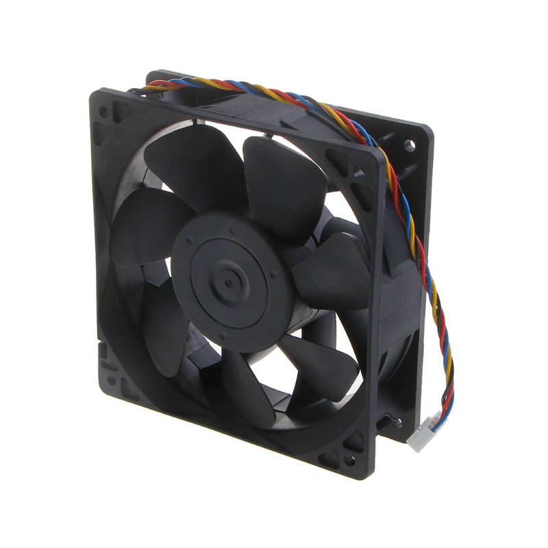 Bt YD12038HB 12cm 120mm Kipas Angin 12V 3.12A 4baris 4Pin 4kabel Konektor Server Kecepatan Tinggi Daya Sasis Komputer Cooling Fan