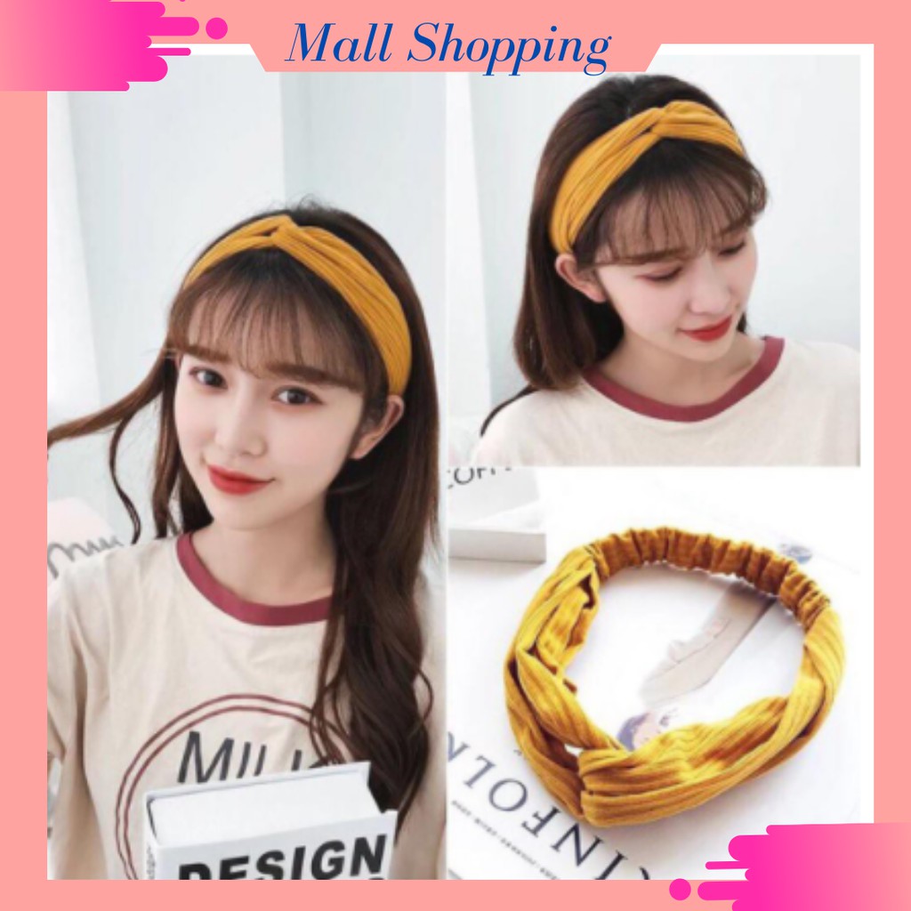 (COD) Bando Rambut ala Korea Bandana Aksesoris Wanita Hairband MALL SHOPPING