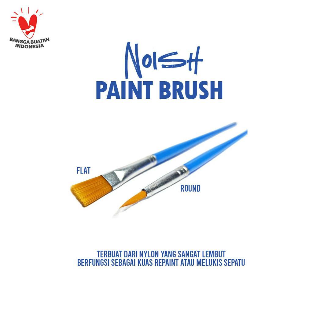 Noish Paint Brush / Kuas lukis Flat and Rounded