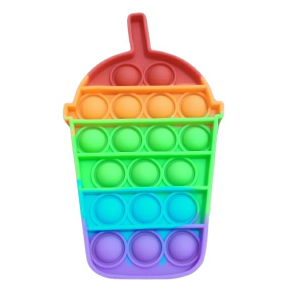 Pop It Fidget Toy Rainbow Mainan Anak Pop it Fidget Toy-12cm Boba