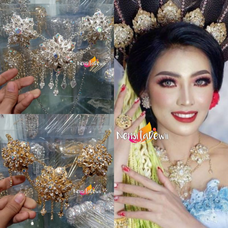 Kalung Pengantin Bunga Anggrek / Kalung Mewah