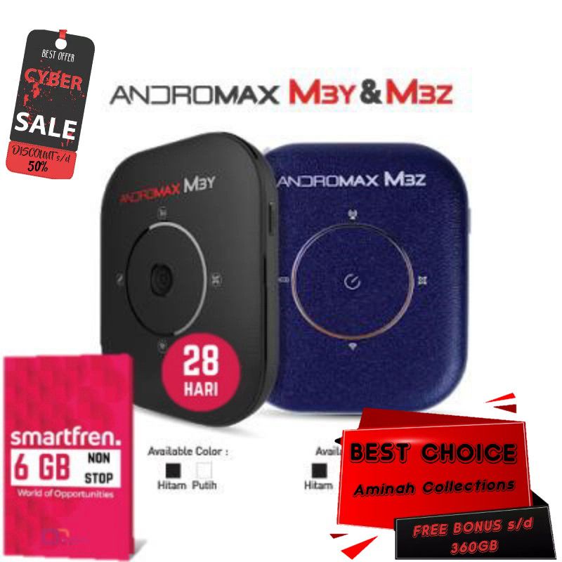 Jual Modem Mifi Smartfren Andromax Kuota 6gb Bonus 52gb Aktif Setahun Indonesia Shopee Indonesia