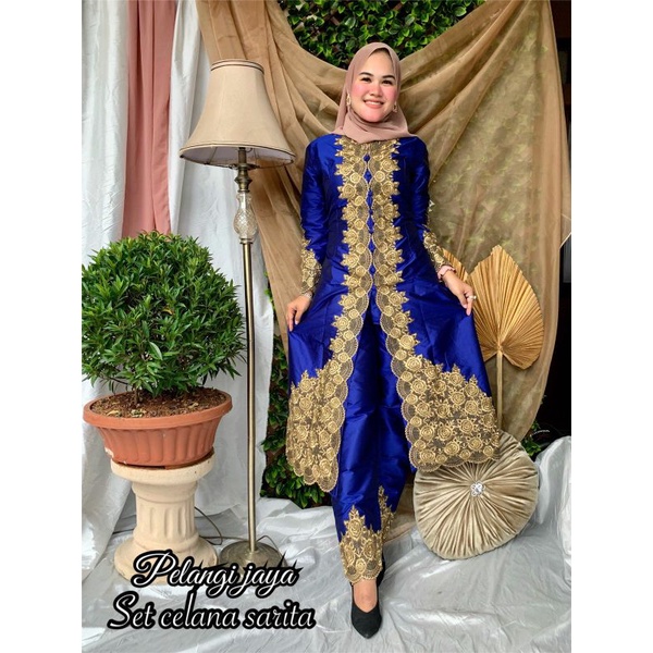 KEBAYA MODERN》KEBAYA PESTA》STELAN KEBAYA》KEBAYA KONDANGAN》GAMIS PESTA ORIGINAL 》SET CELANA SARITA OR