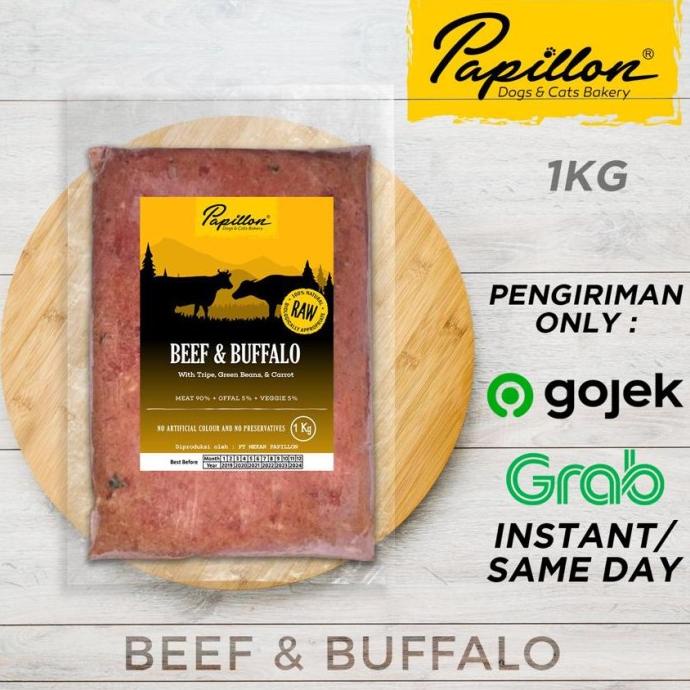 

(BISA COD) Beef & Buffalo with Tripe, Green Beans & Carrot