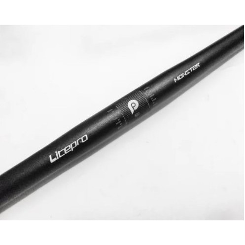 Stang Sepeda Flat Bar Litepro Monster. Ukuran Standar. Hitam. Stang Sepeda. Stang Flatbar Litepro