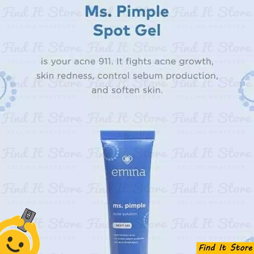 Emina Ms Pimple Acne Solution Series Face Wash | Toner | Moisturizing | Spot Gel | Sebum Fighter