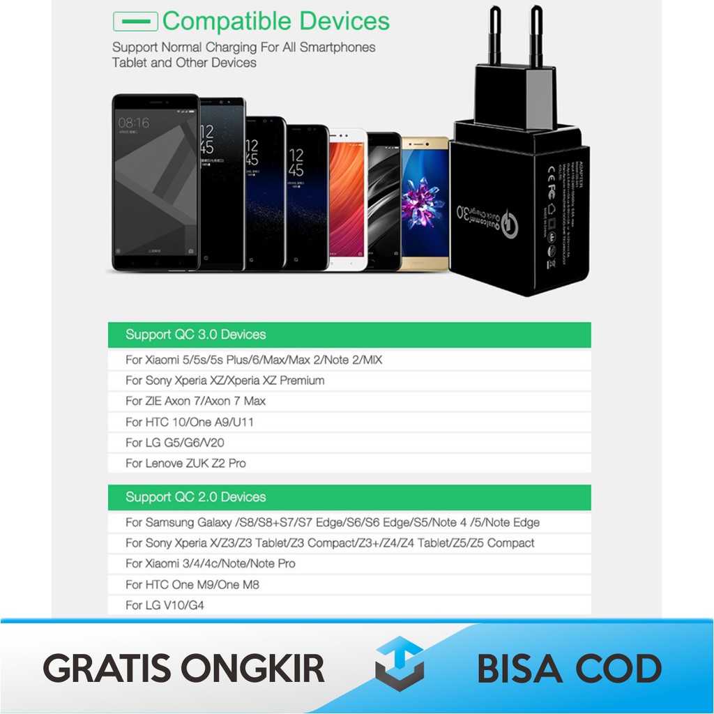 CHARGER USB FAST CHARGING ORIGINAL TAFFWARE GS-551 - KABEL CASAN USB ORI TAFFWARE GS-551 BISA COD