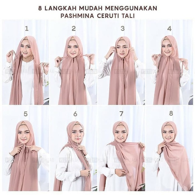 (KJI) PASHMINA TALI BABYDOLL POLYCOTTON HIJAB INSTAN