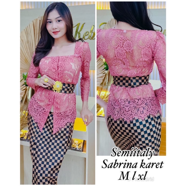 Set kebaya jadi sabrina semi italy