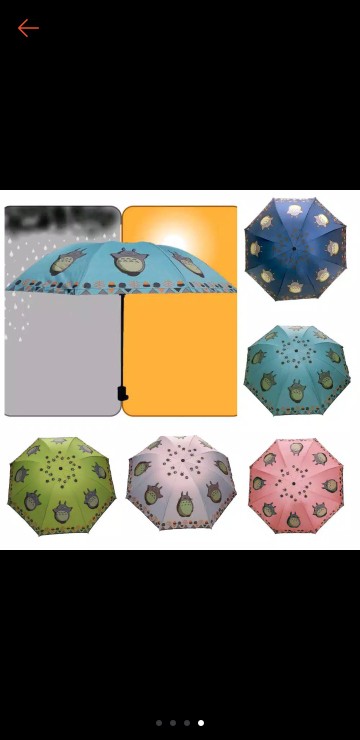 Nagoya Payung Lipat 4 Happy Totoro