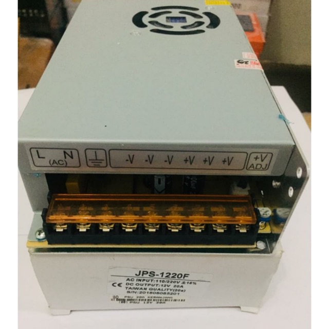 Power Supply 12V 20A Mode Jaring Untuk Cctv