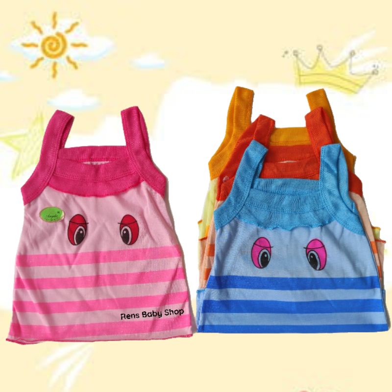 ANGELA Singlet kaos warna karakter anak bayi perempuan