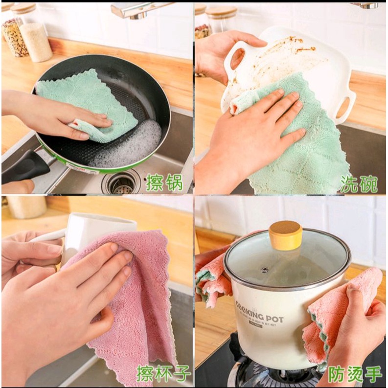 lap piring dapur microfiber anti minyak