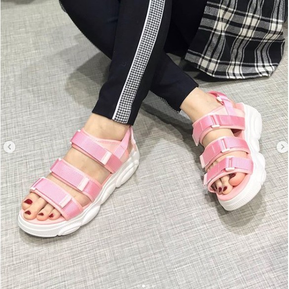 Wedges K1626 sepatu wanita import realpict
