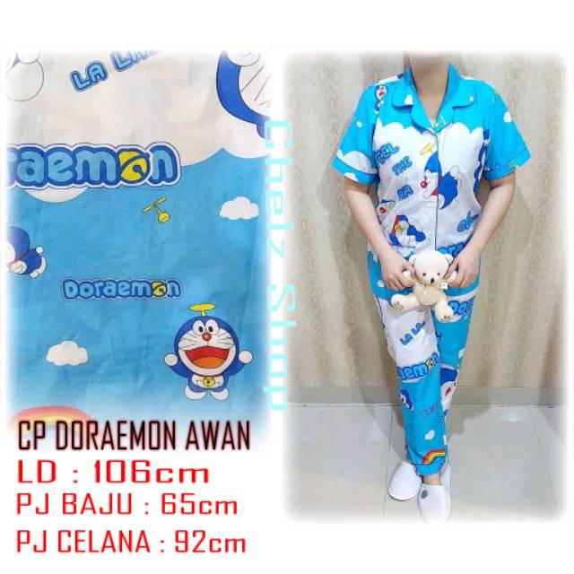 Baju Tidur Piyama Wanita/Cewek Pajamas Dewasa Motif Karakter Murah High Quality