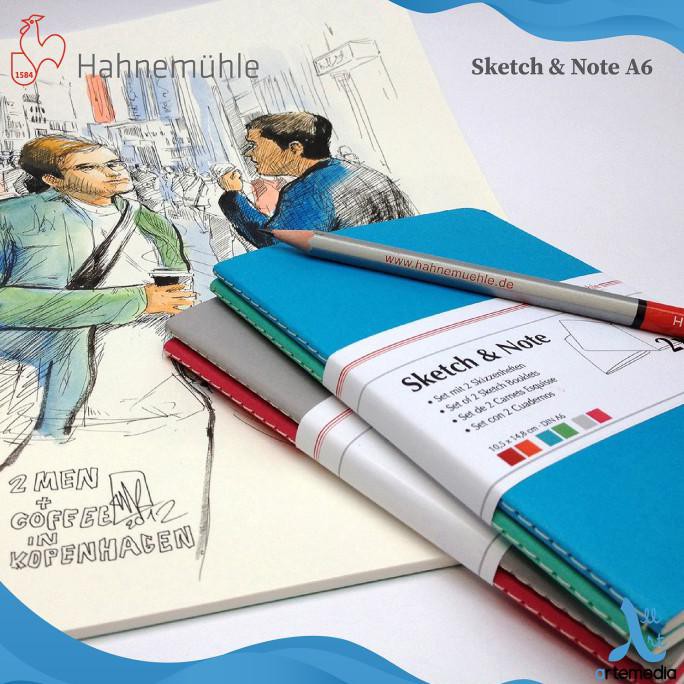 

Bagus Buku Sketsa Hahnemuhle Sketch & Note A6 Stitch Bound Sketchbook - Blue & Tosca Promo