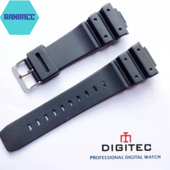 Tali Jam Tangan Digitec 3090 DG-3090T DG3090-T DG3090T DG 3090 T warna hitam