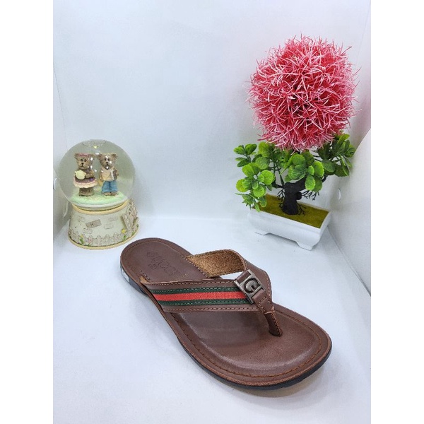 sendal pria gucci kulit