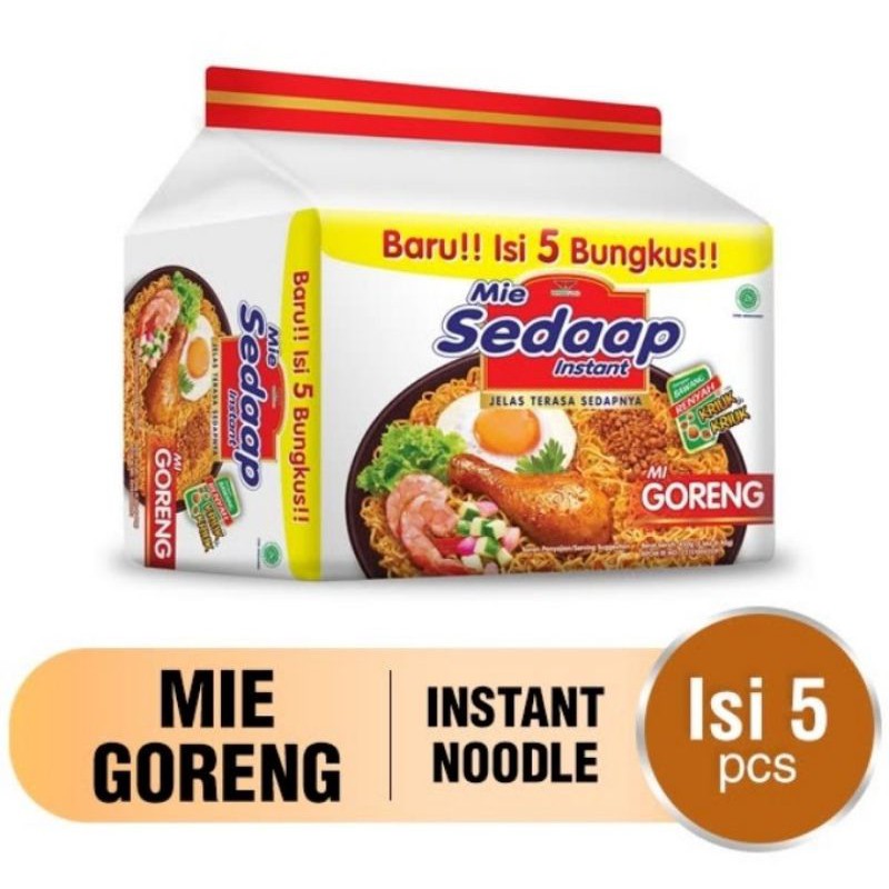 

MIE SEDAAP - Mie Instan Goreng Bag 90g x 5 pcs