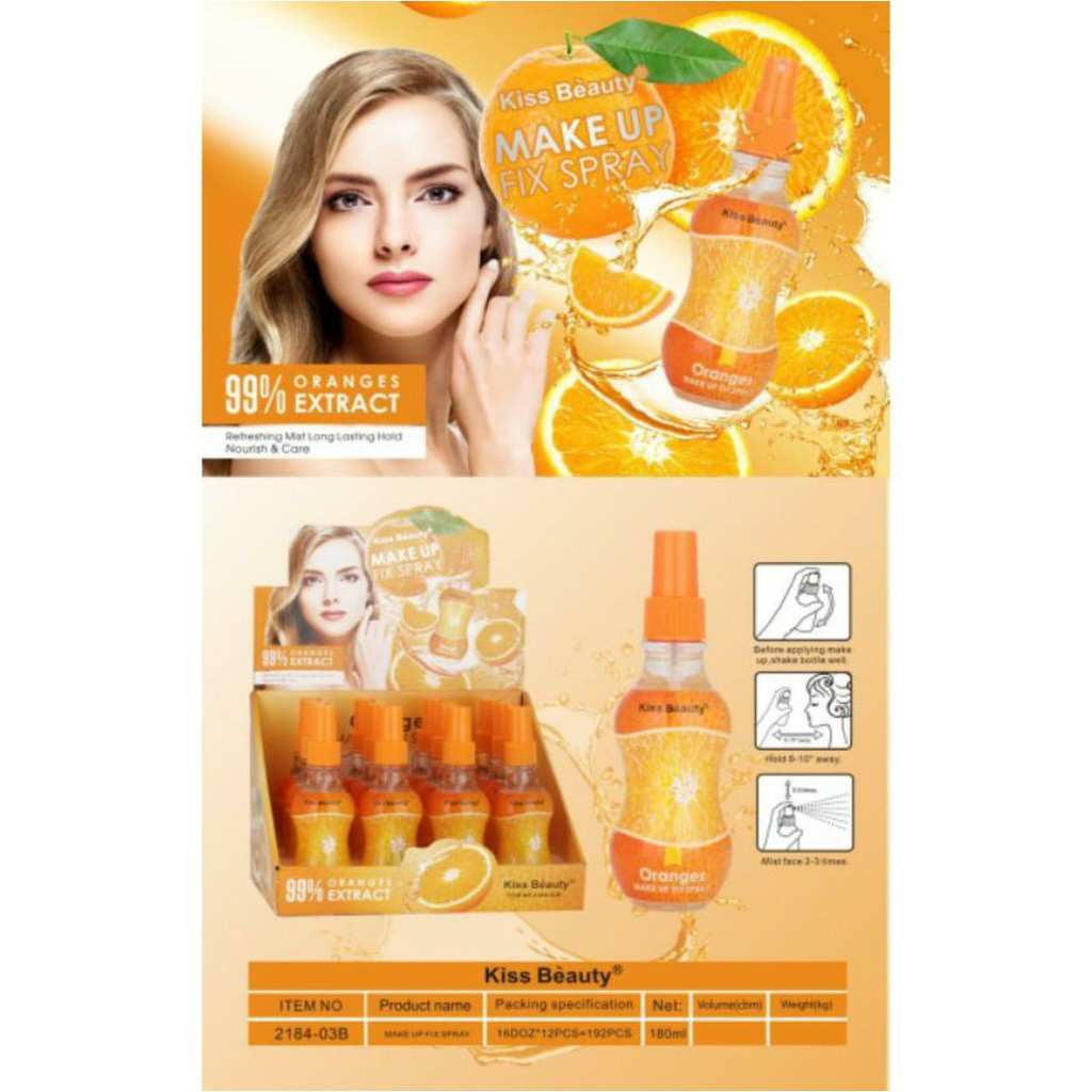 [ECER] MAKE UP FIX SPRAY KISS BEAUTY FRUIT SERIES NO.2184-03ABC