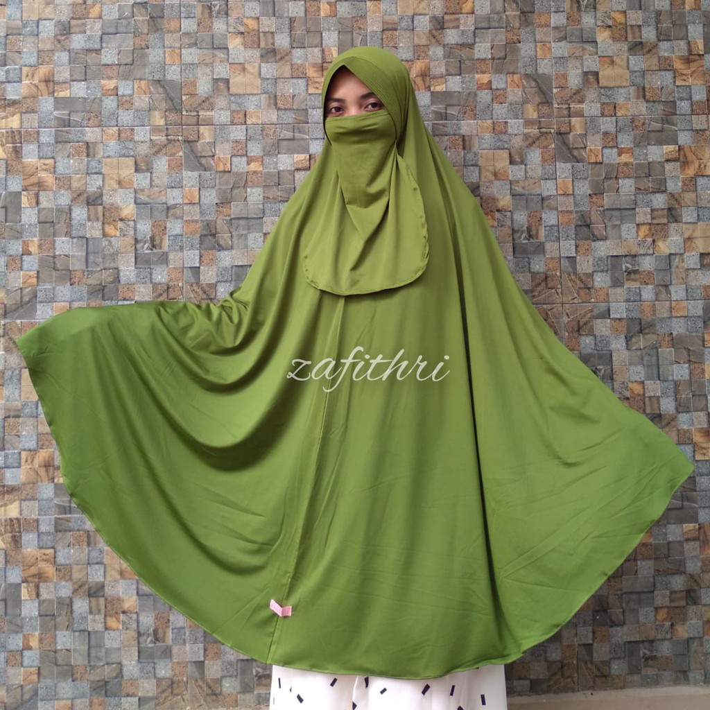 FREE POUCH Jilbab Cadar Super Jumbo Jersey Haji Umroh