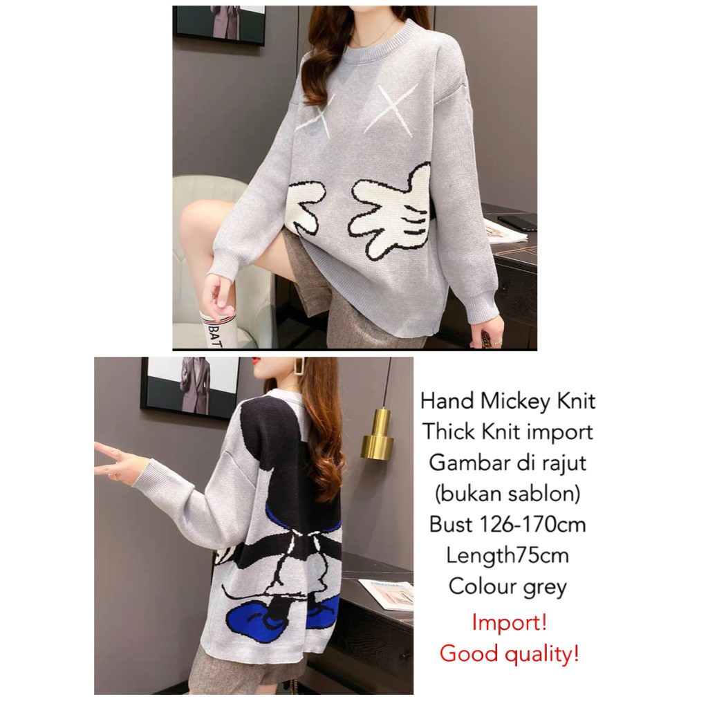 17wear Sweater Hoodie Wanita Terbaru 2021 IMPORT Jaket Hoodie Wanita Hand Mikies Fit S-XXL-5