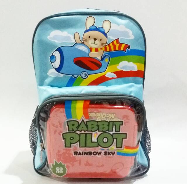 Tas anak cannon 70991 tas anak murah tas sekolah free tempat makan