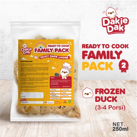 

Dakie Dak Family Pack Frozen Duck 250gr