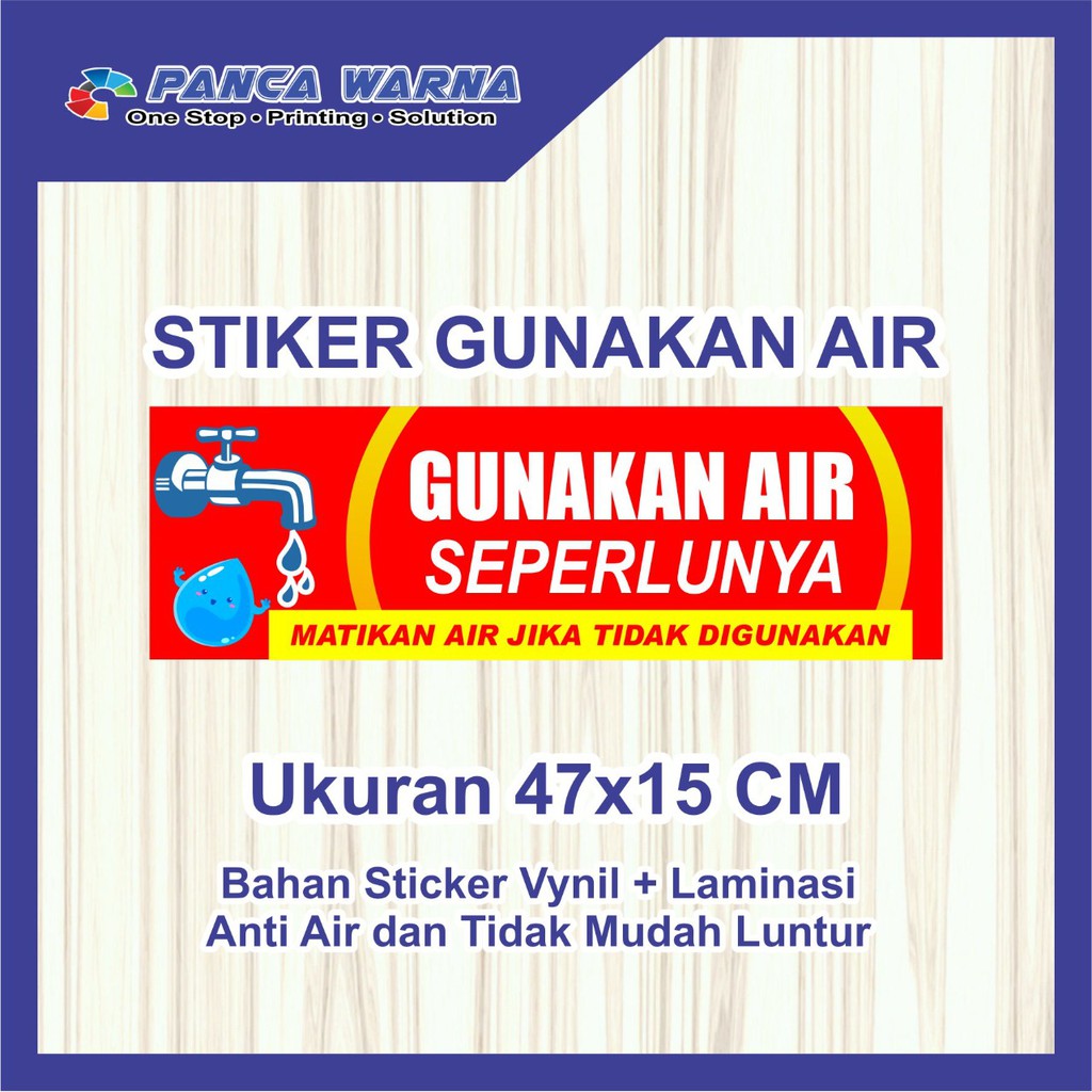 

Stiker Gunakan Air Seperlunya / Stiker Petunjuk / Sticker Sign Print