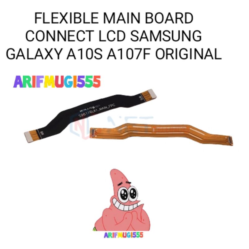 FLEXIBLE FLEXIBEL TENGAH MAIN BOARD CONNECT LCD SAMSUNG GALAXY A10S A107 A107F ORIGINAL