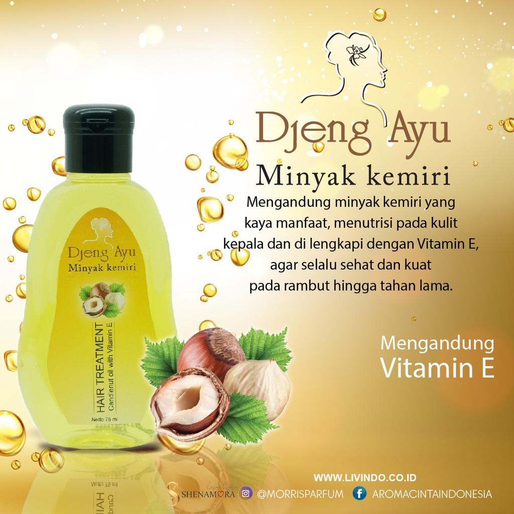 DJENG AYU Minyak Zaitun | Kemiri | Urang Aring 75 ml