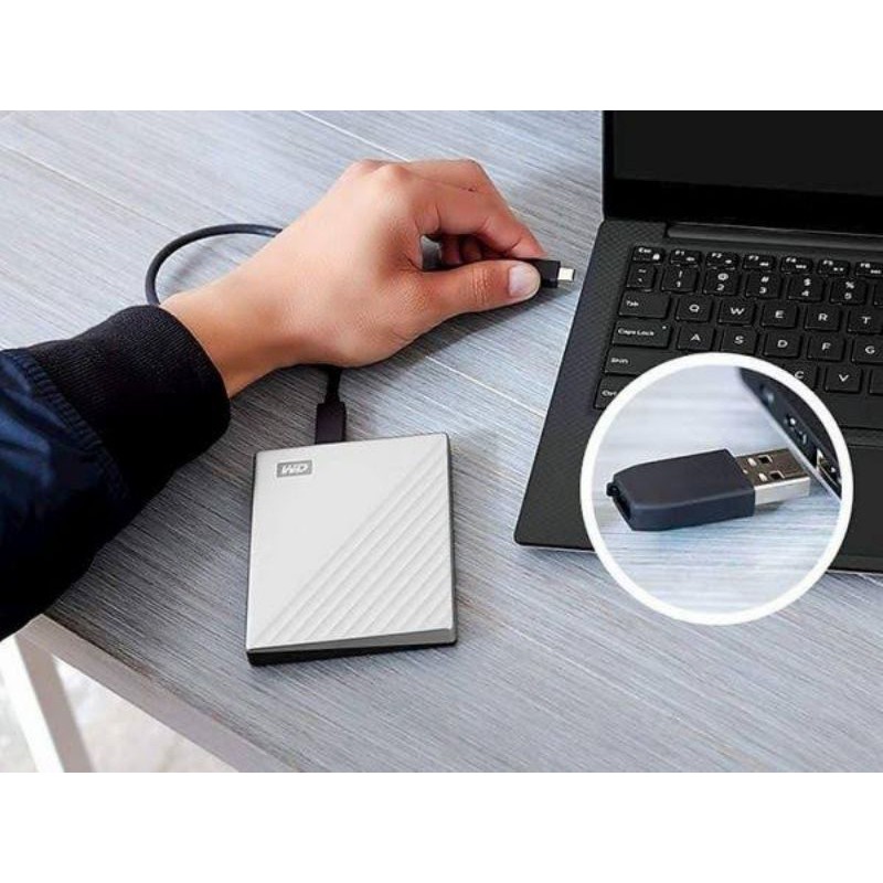 HDD External WD My Passport Ultra USB Type C 4TB USB C GARANSI RESMI