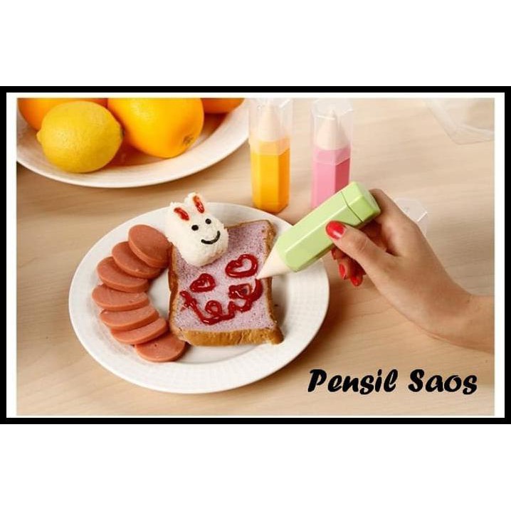 

Termurah - Pensil Saos (Dapat Diisi Saos Atau Coklat Untuk Menggambar Makanan)