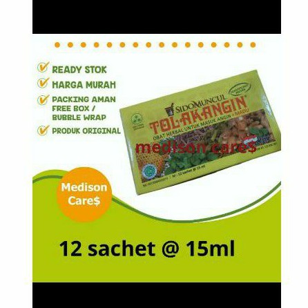 tolak angin sidomuncul | box isi 12 sachet