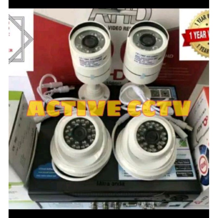 paket cctv 4 kamera dvr 8channel tanpa hdd