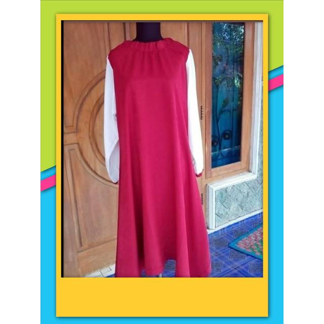 Tunik Kombinasi/Tunik wollycrepe