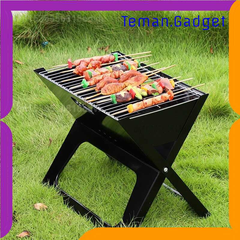 TG-IDI X-Shaped Alat Panggang Arang BBQ Lipat Outdoor Grill Stove - ZM-1007S