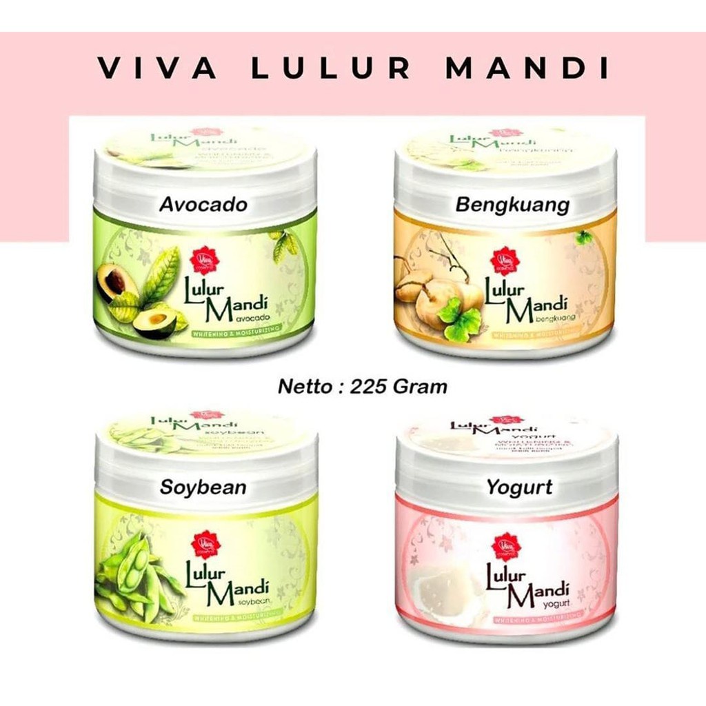 ❤ RATU ❤ Viva Lulur Mandi Bengkuang Soybean Avocado Yogurt (✔️BPOM)