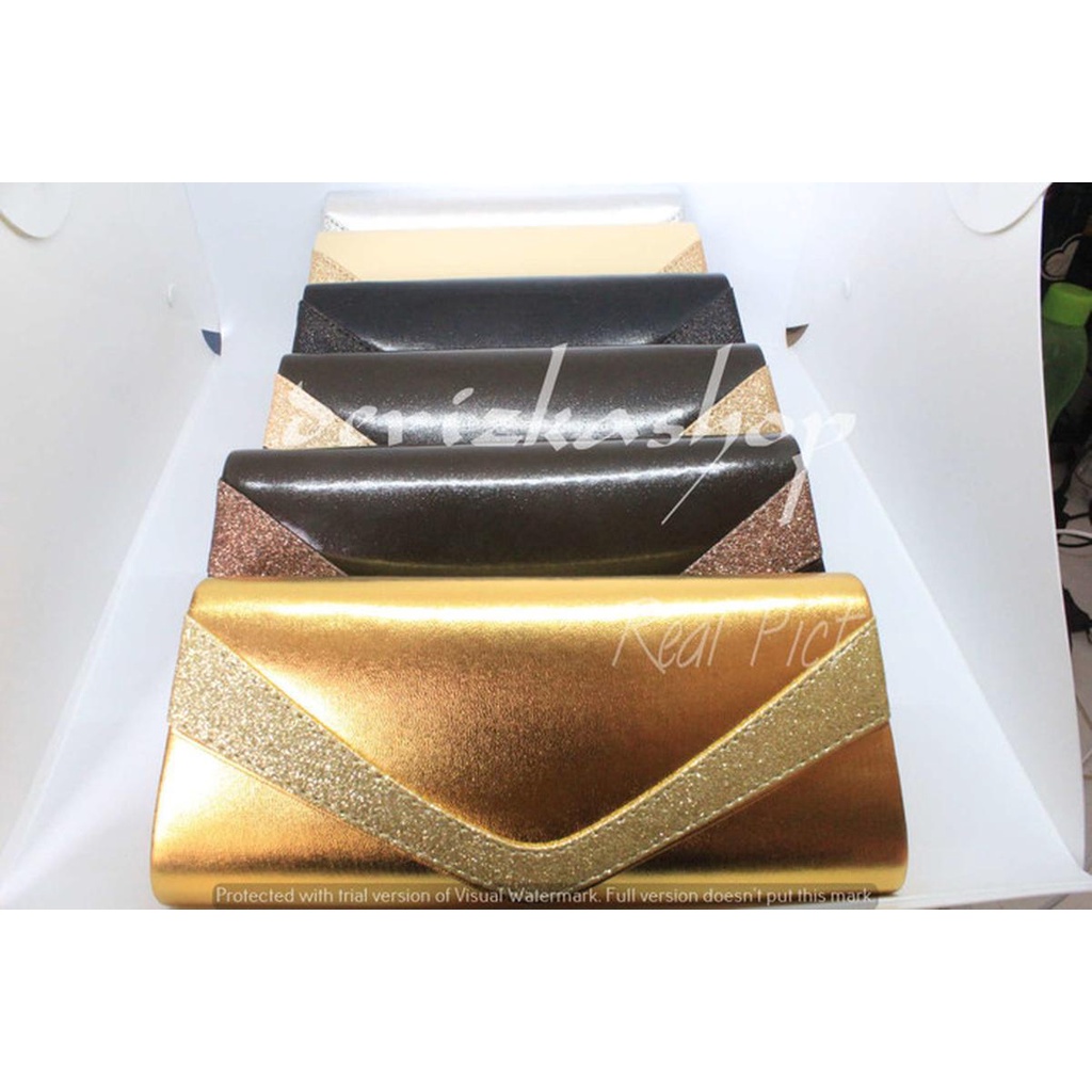 Clutch Wanita  Remaja Cewek Party Bag Tas Samping Mewah Kekinian Tas Kondangan Tas Pesta Bridesmaid 