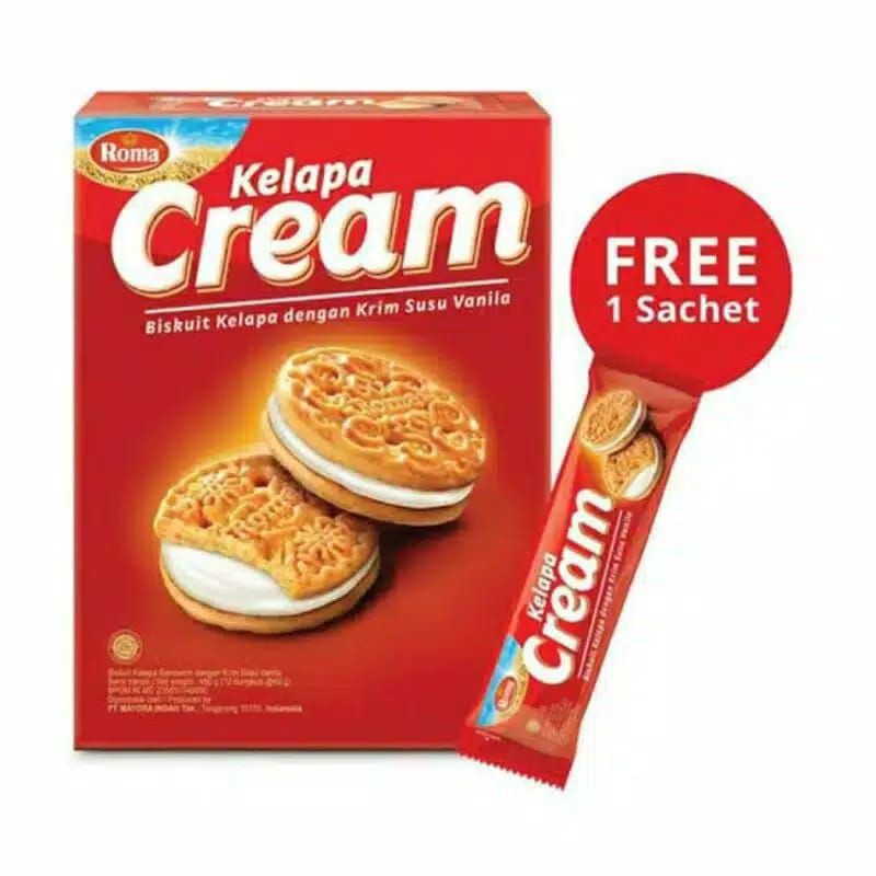 Roma kelapa Cream box 12 pc free 1 pc