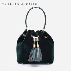 EMELIADEVIALAR - TAS CHARLES AND KEITH METAL DRAWSTRING TASSEL BUCKET TAS WANITA