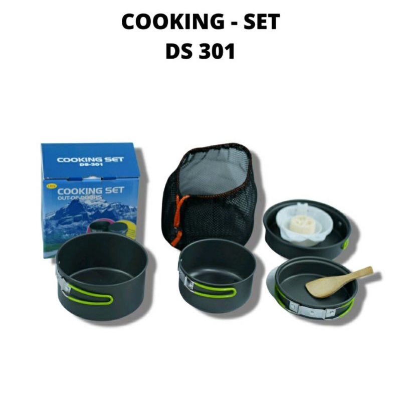 Cooking Set DS-301 LWY | Cooking Set Camping | Nesting Camping | Panci Camping