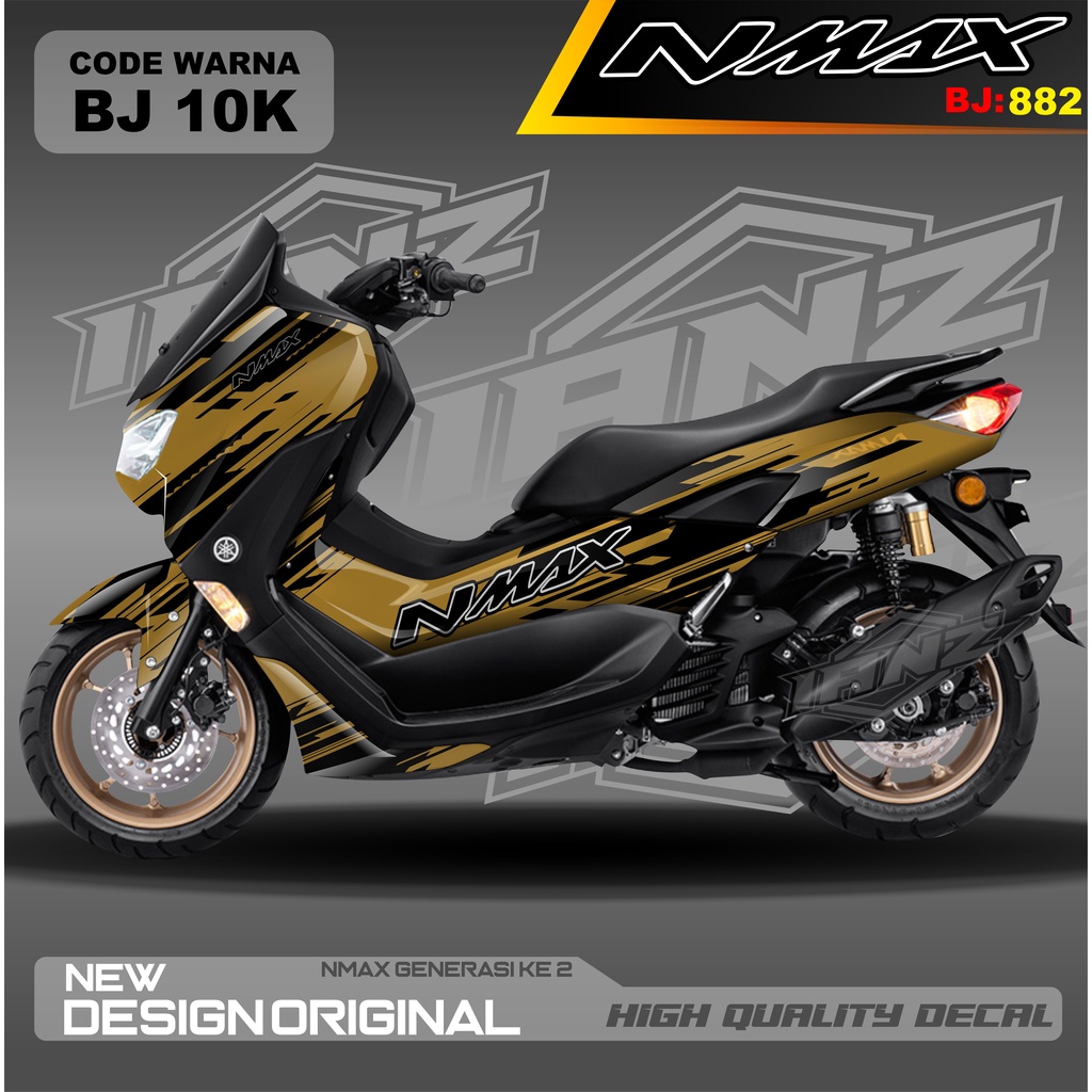 DECAL STICKER NEW NMAX FULL BLOK MOTOR / DECAL FULL BODY NMAX / DECAL STIKER FULL BODY NMAX / STIKER DECAL NMAX TERBARU